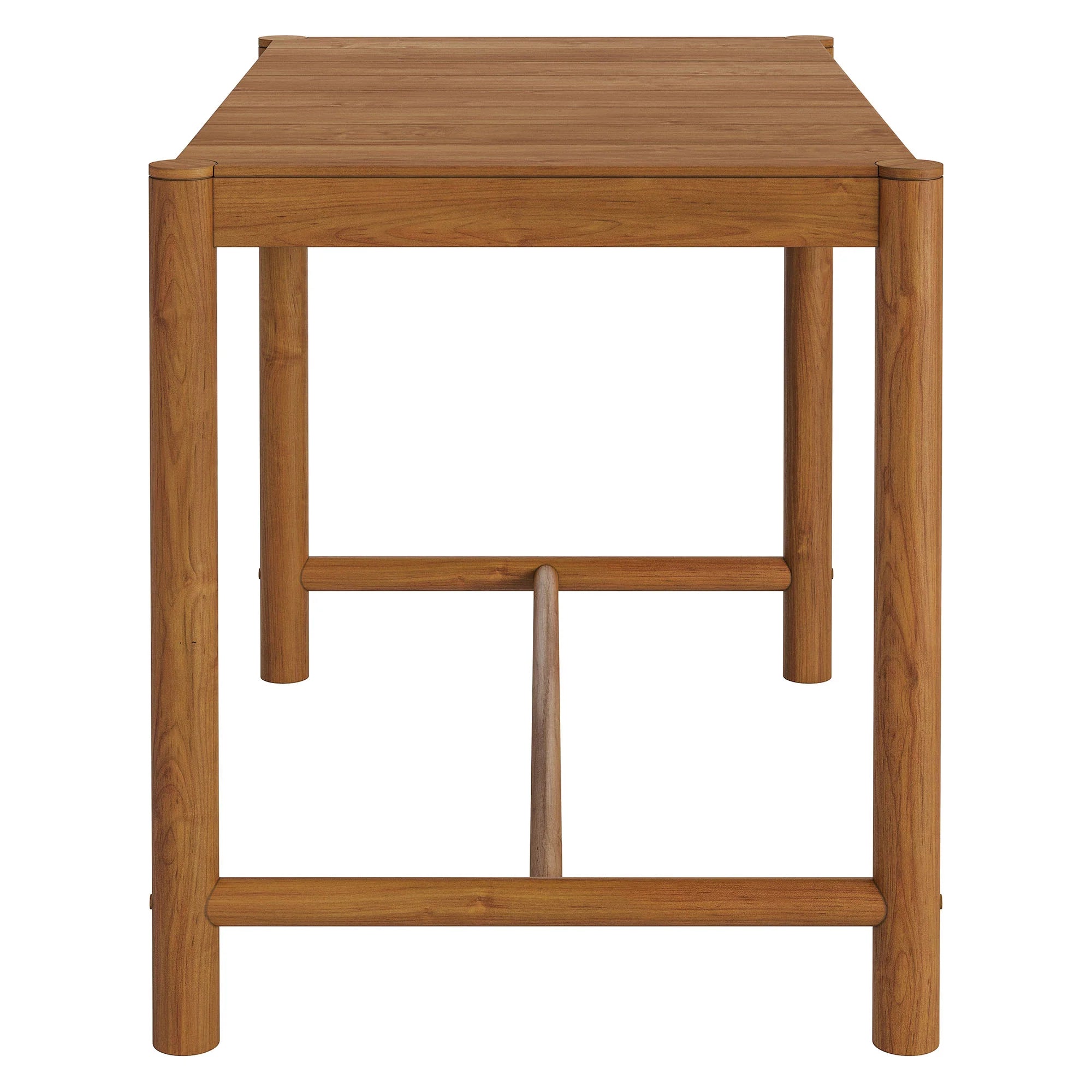 Eleni Rectangle 56-Inch Outdoor Teak Wood Rectangular Bar Table