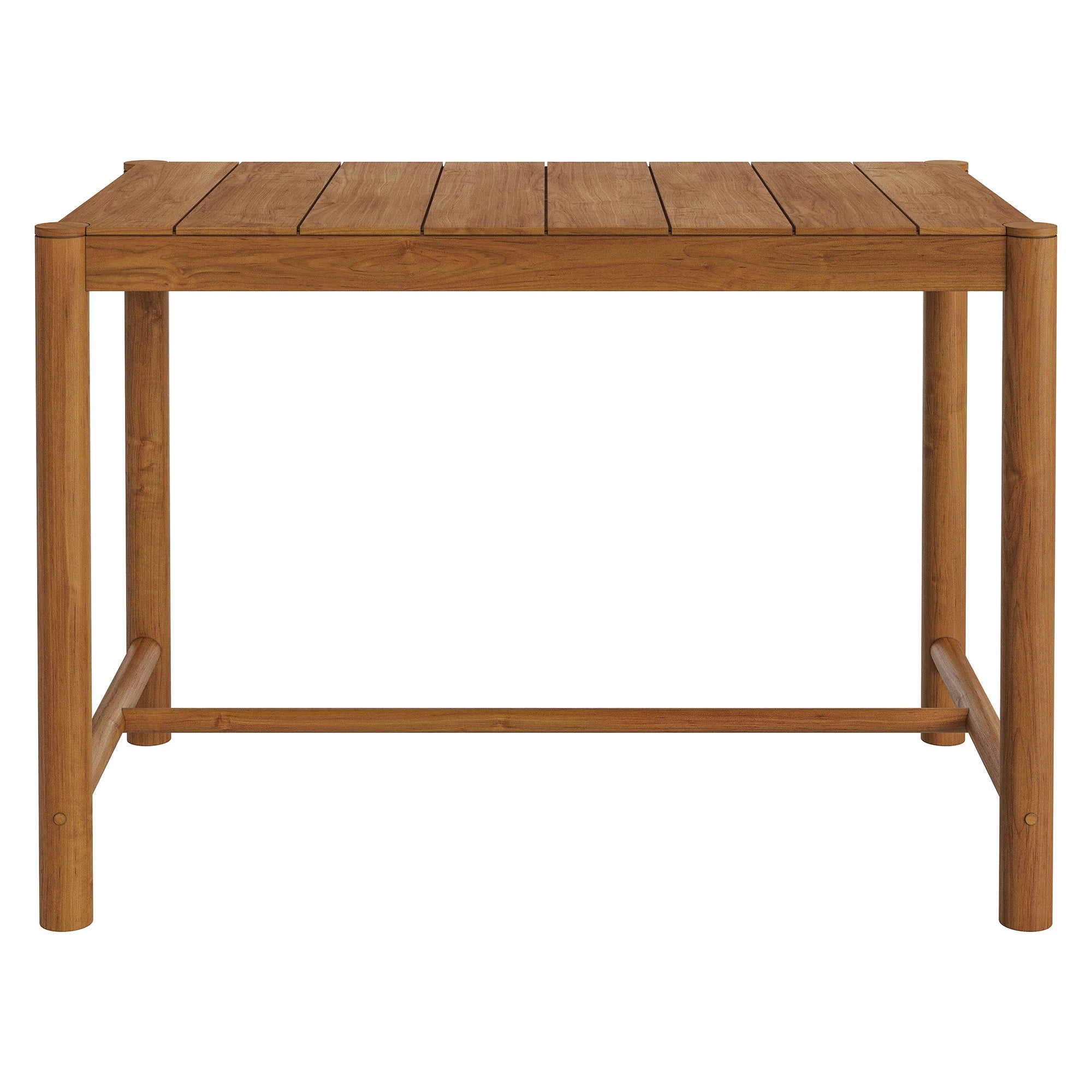 Eleni Rectangle 56-Inch Outdoor Teak Wood Rectangular Bar Table