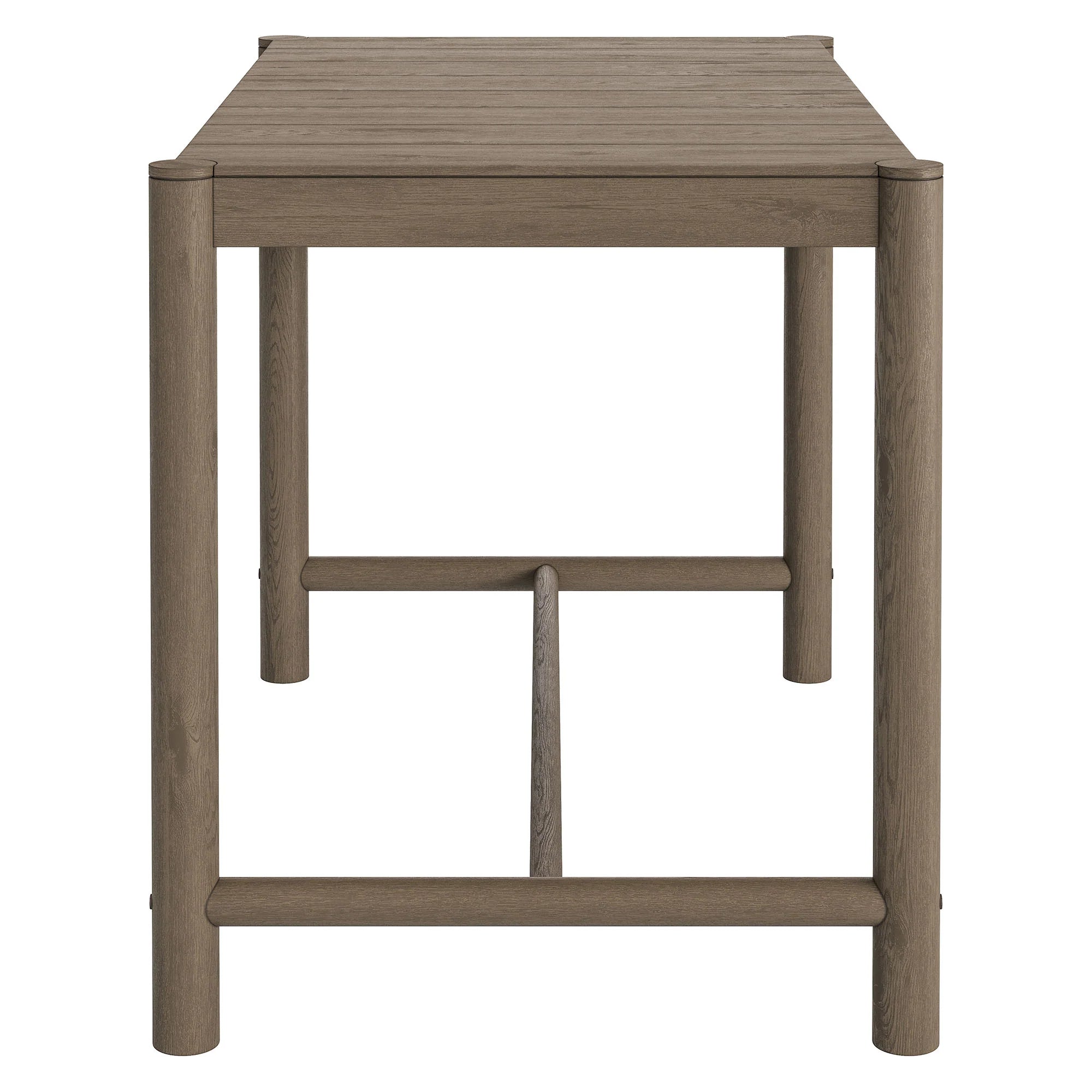 Eleni Rectangle 56-Inch Outdoor Teak Wood Rectangular Bar Table