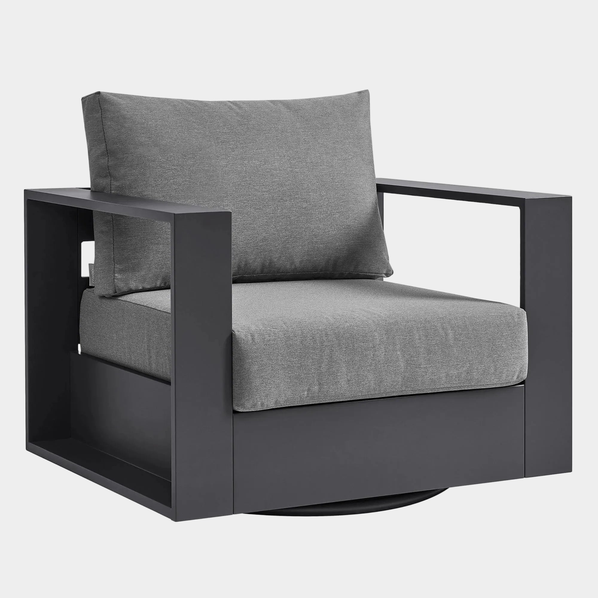 Tahoe Outdoor Powder-Coated Aluminum Swivel Armchair