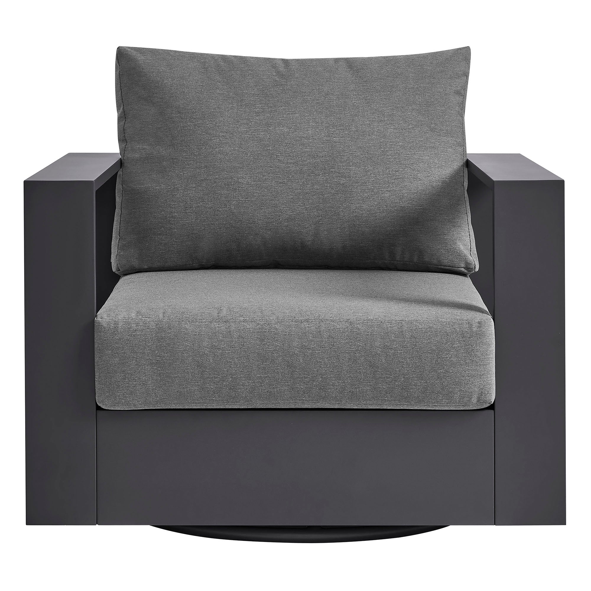 Tahoe Outdoor Powder-Coated Aluminum Swivel Armchair