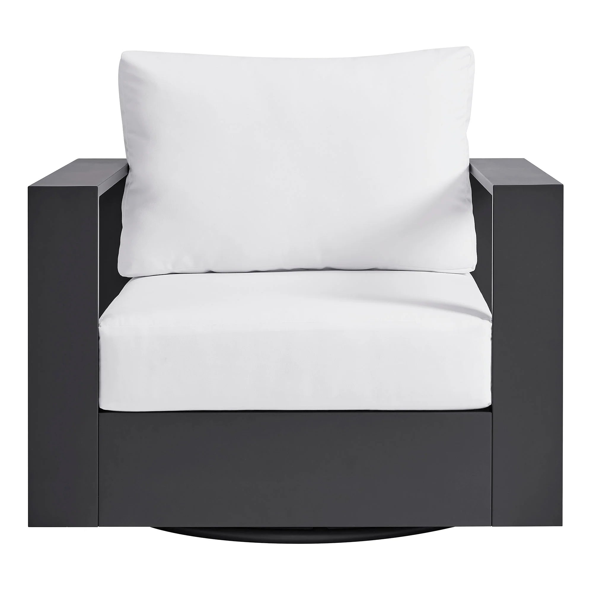 Tahoe Outdoor Powder-Coated Aluminum Swivel Armchair