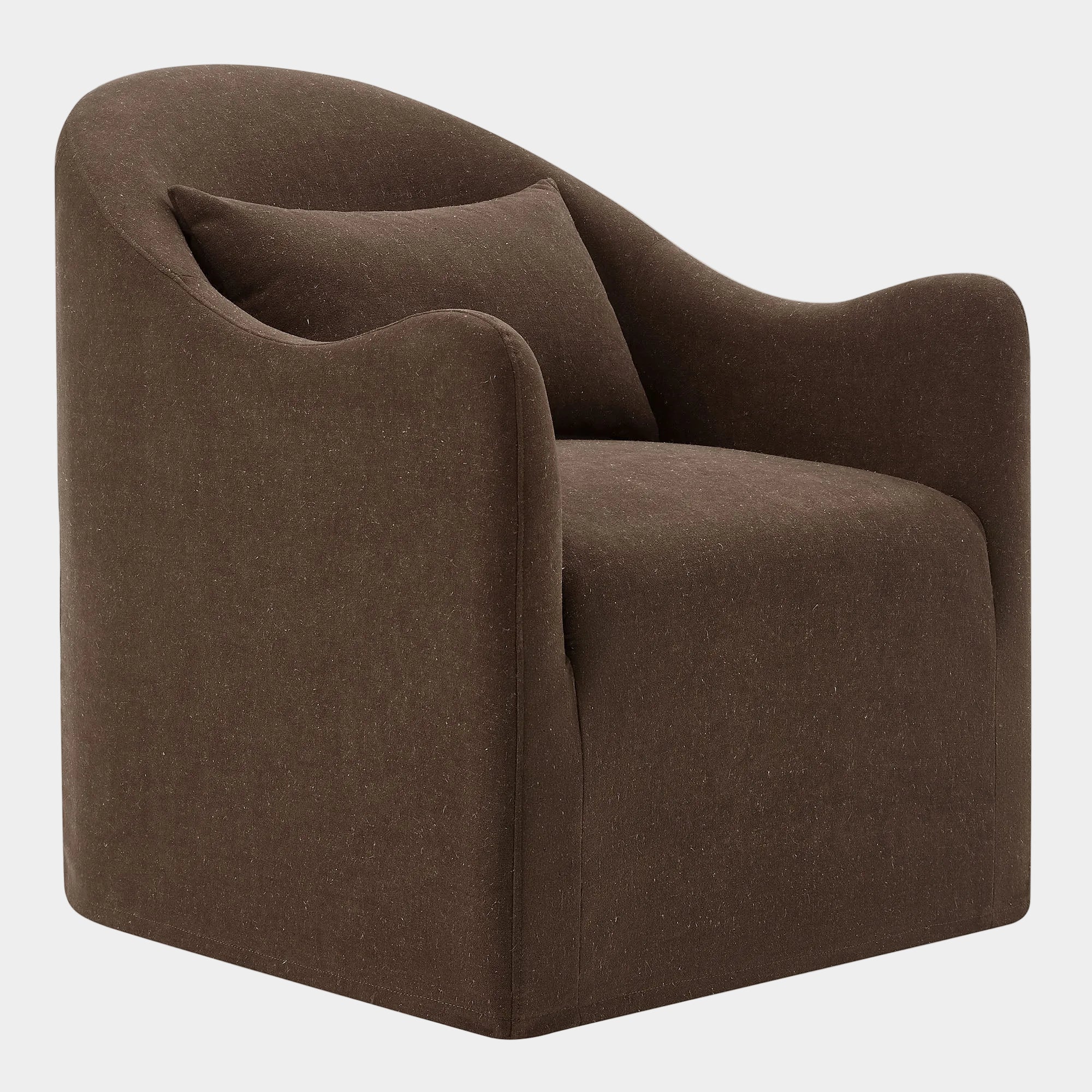 Bardot Slipcovered Linen Blend Accent Chair