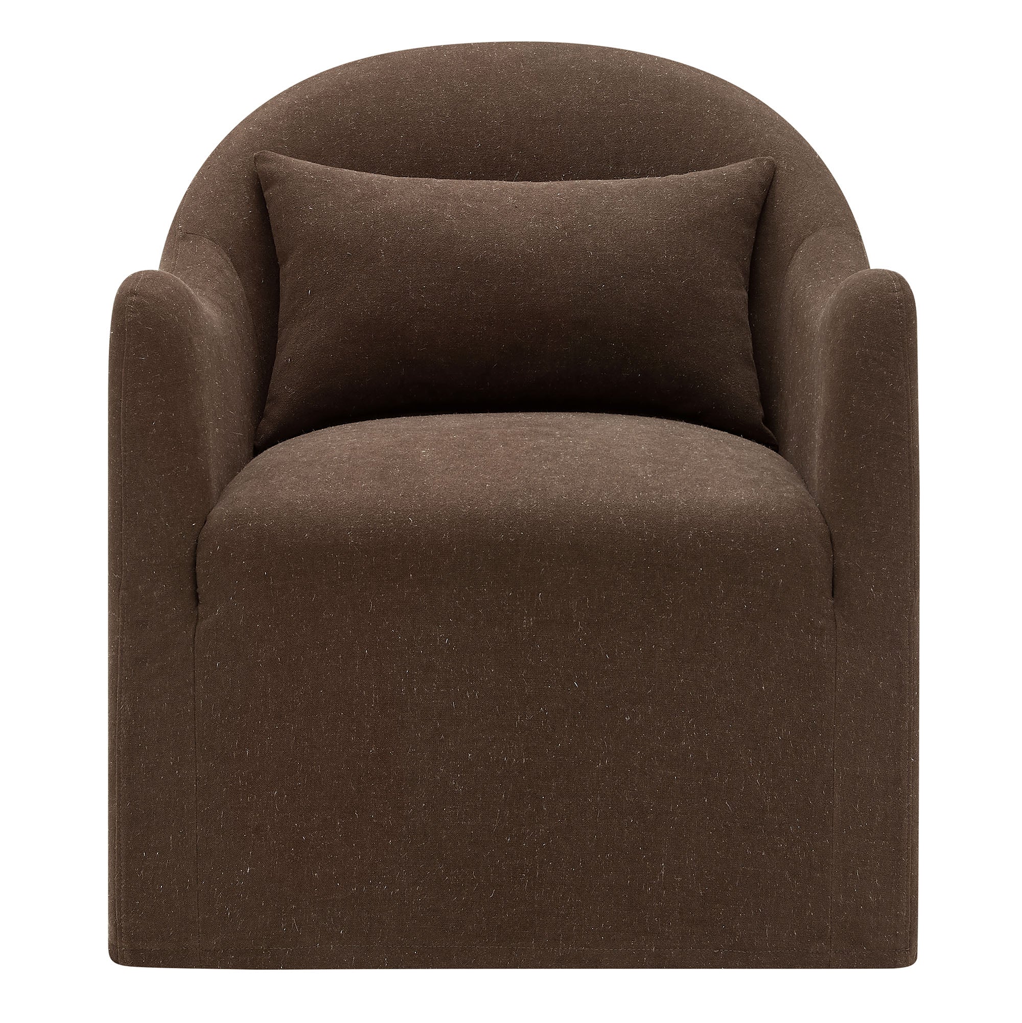 Bardot Slipcovered Linen Blend Accent Chair