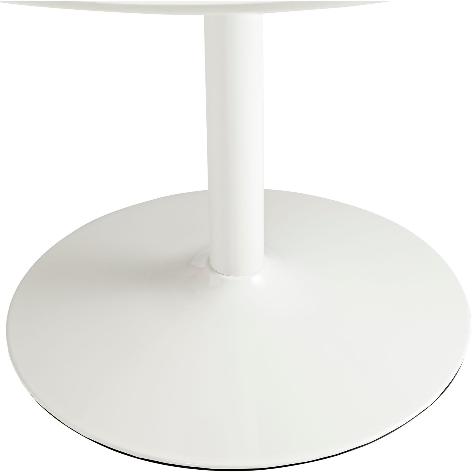 Revolve Round Wood Dining Table in White