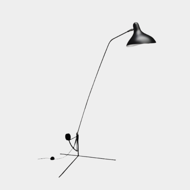 Serge Mouille One-Arm Floor Lamp