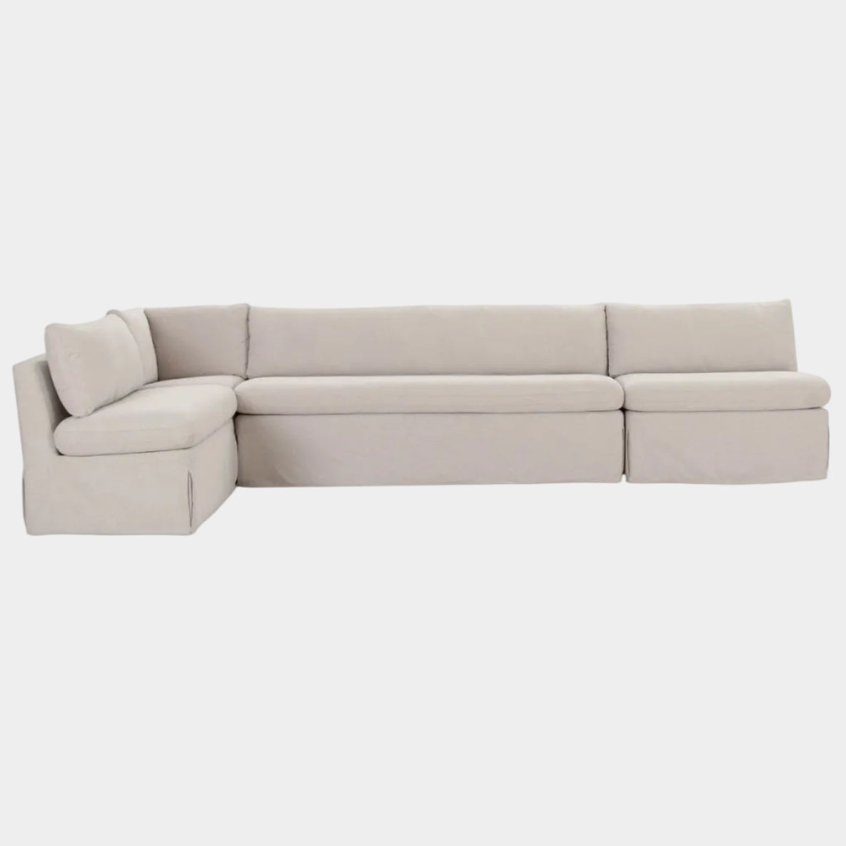 Fable Slipcover Dining Banquette L-Shape 139.5