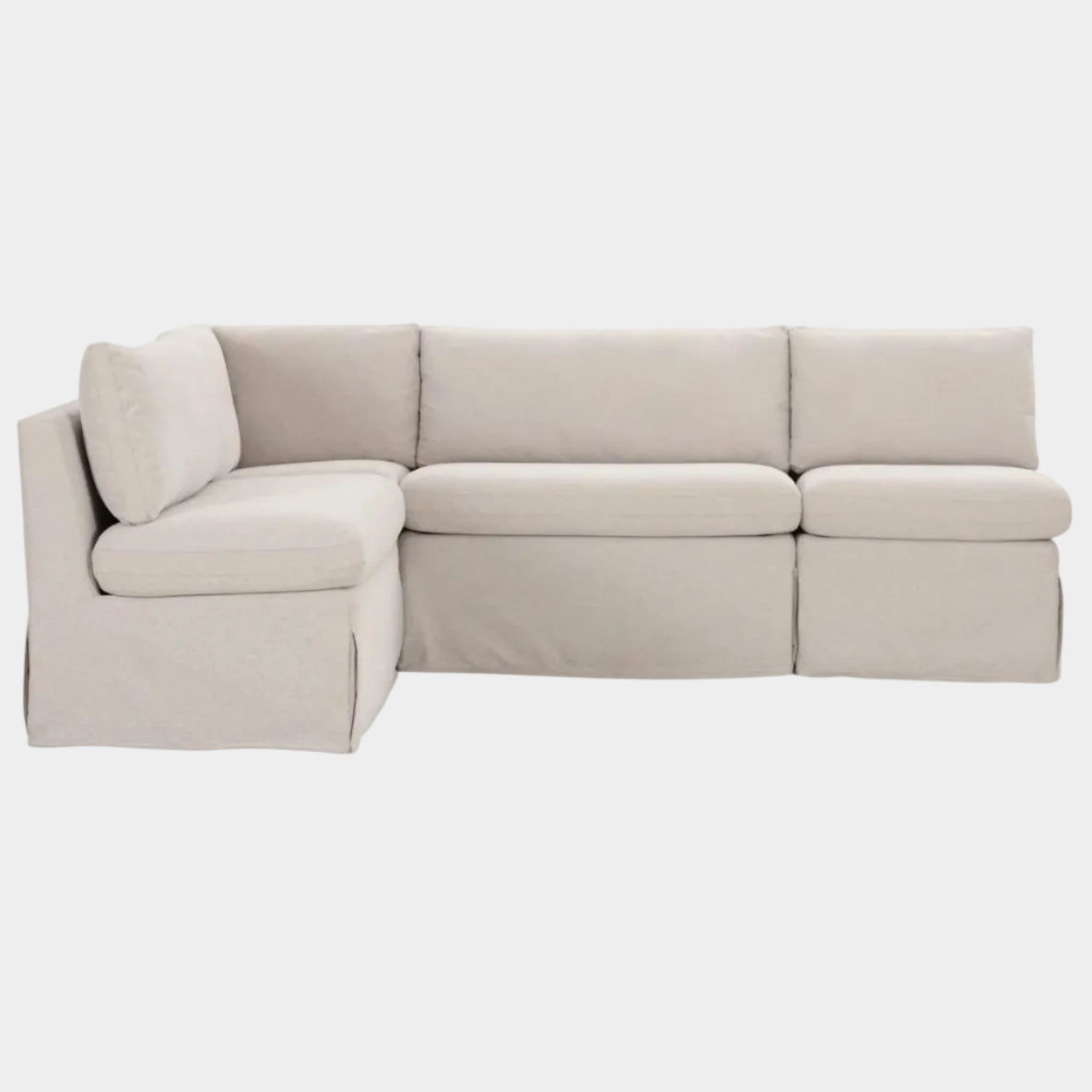 Fable Slipcover Dining Banquette L-Shape 96.0