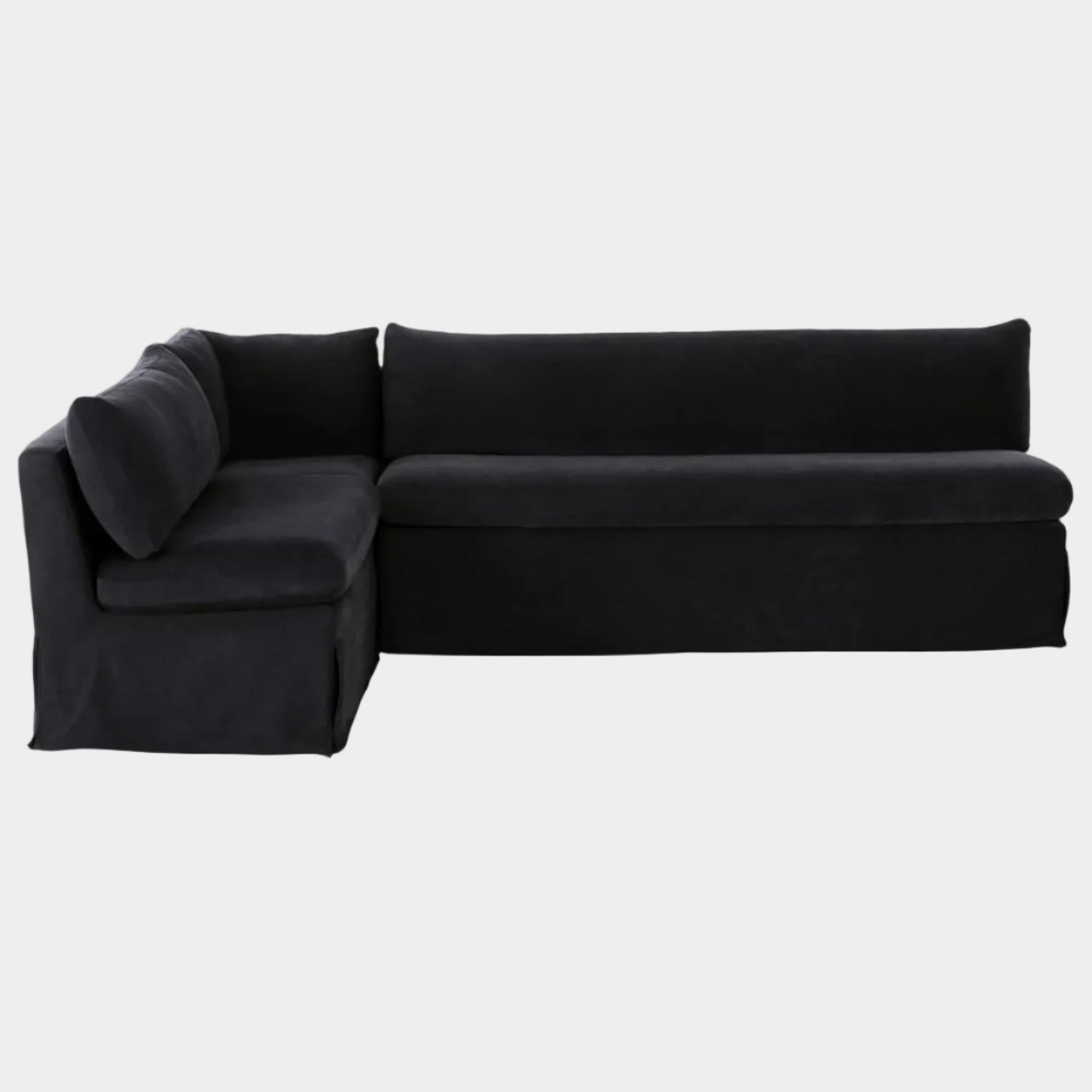 Fable Slipcover Dining Banquette  L-Shape 100.5 in