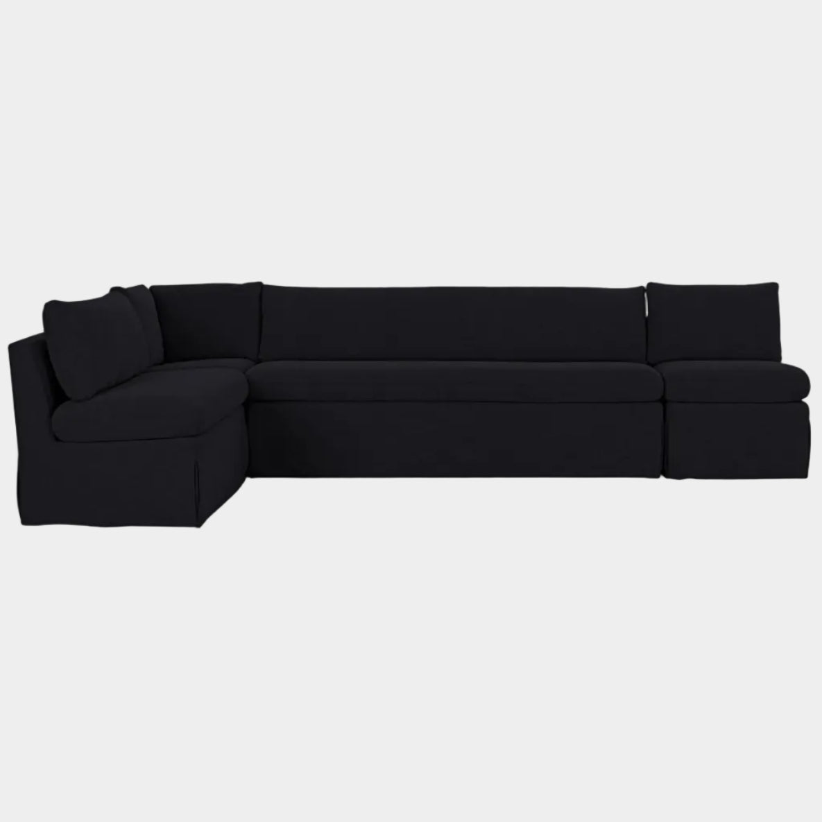 Fable Slipcover Dining Banquette L-Shape 125.5