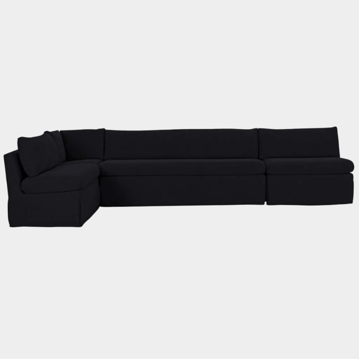 Fable Slipcover Dining Banquette L-Shape 139.5