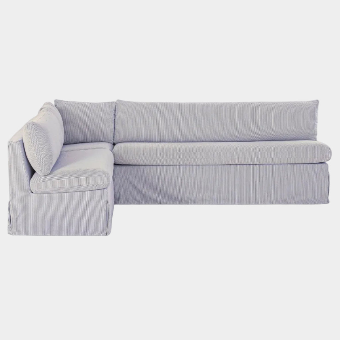 Fable Slipcover Dining Banquette  L-Shape 100.5 in