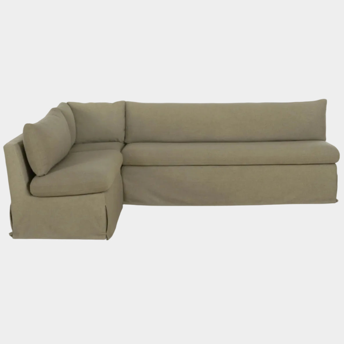 Fable Slipcover Dining Banquette  L-Shape 100.5 in