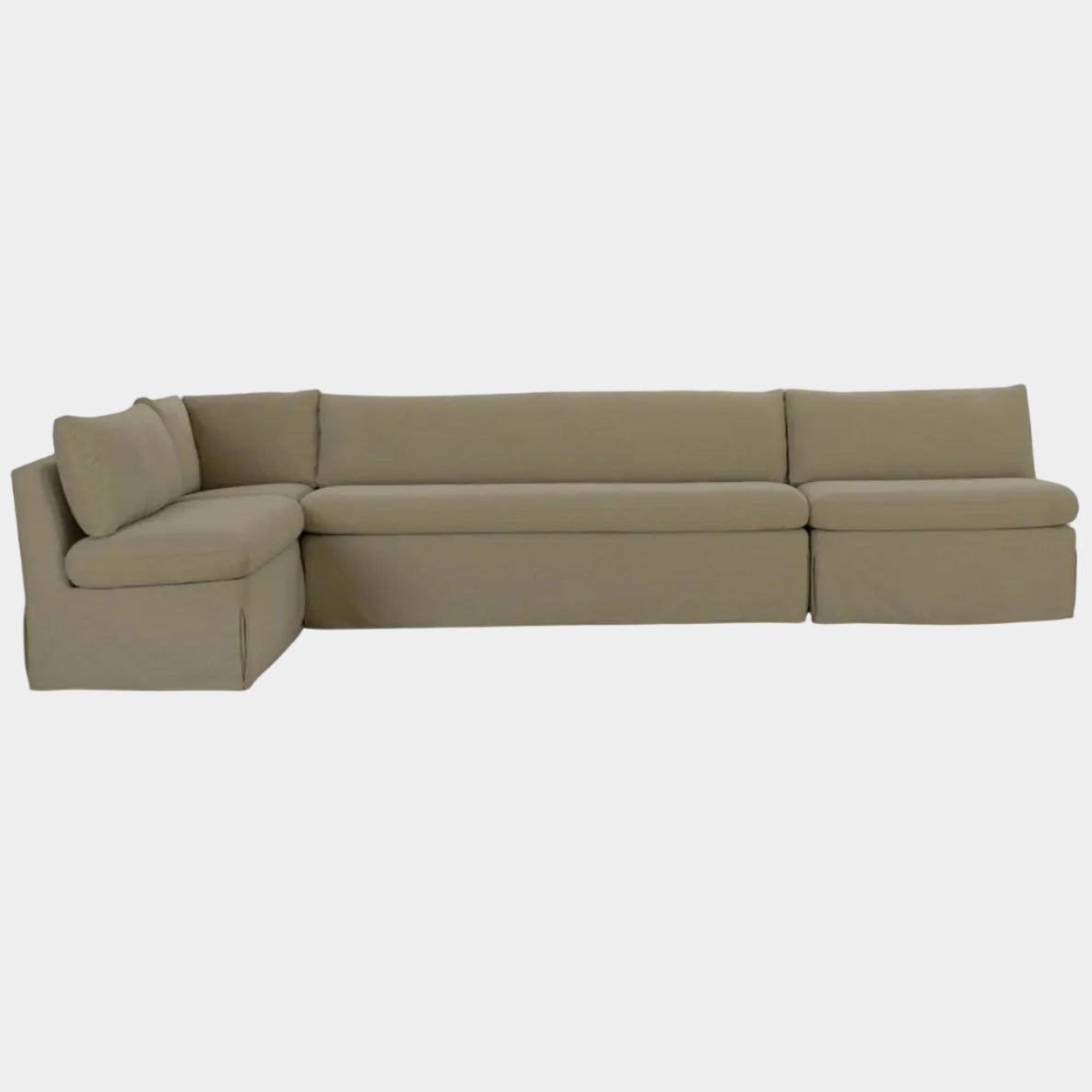 Fable Slipcover Dining Banquette L-Shape 139.5