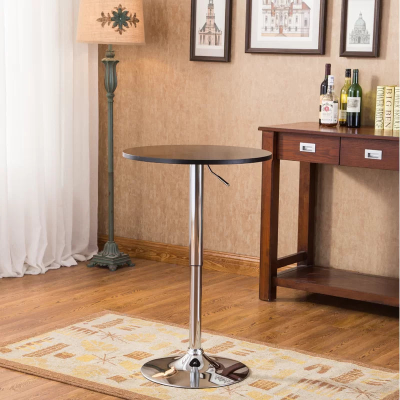 Adjustable Height Bar Table, Round