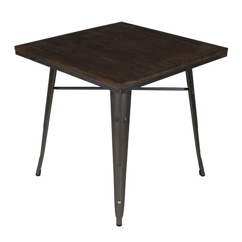 Tolix Dining Table - Wood Top