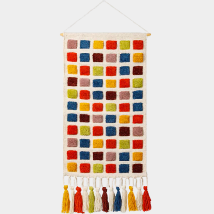 Colorful Grid Wall Hanging