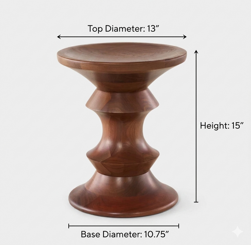 Eames Turned Stool