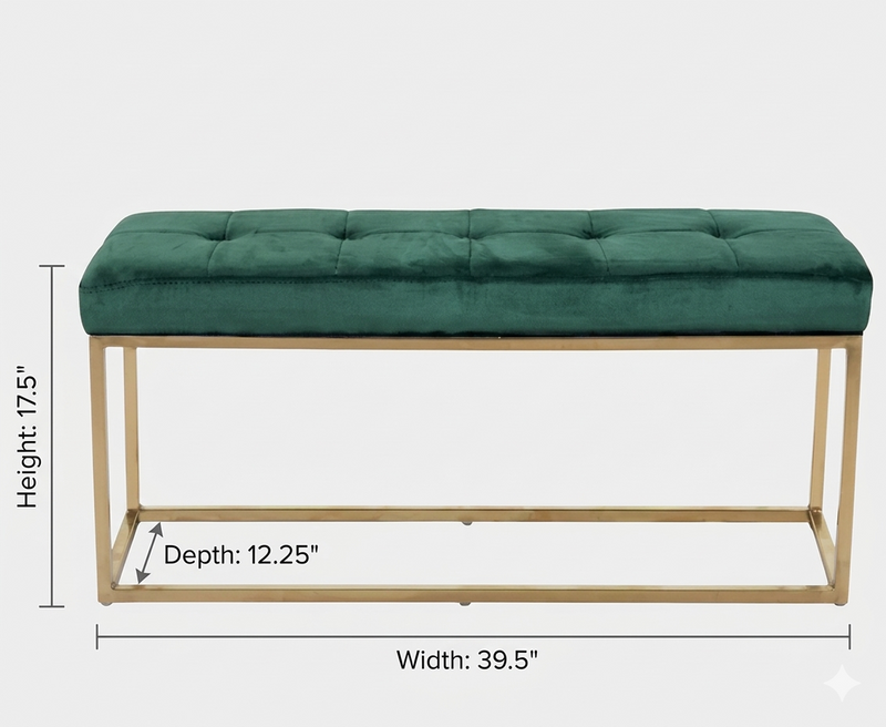Cisne Gold Bench | HCD Furniture Cisne Gold Bench | HCD Furniture