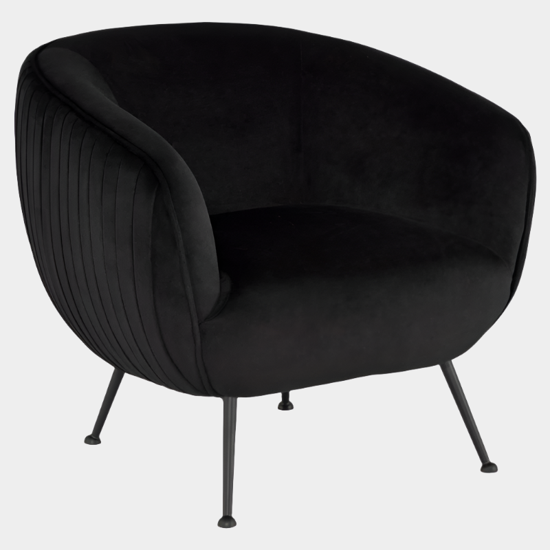 Sofia Occasional Chair - Matte Black Legs