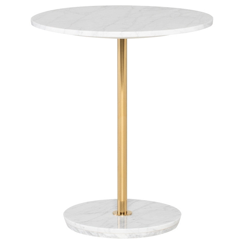 Aida Side Table - Gold Stem