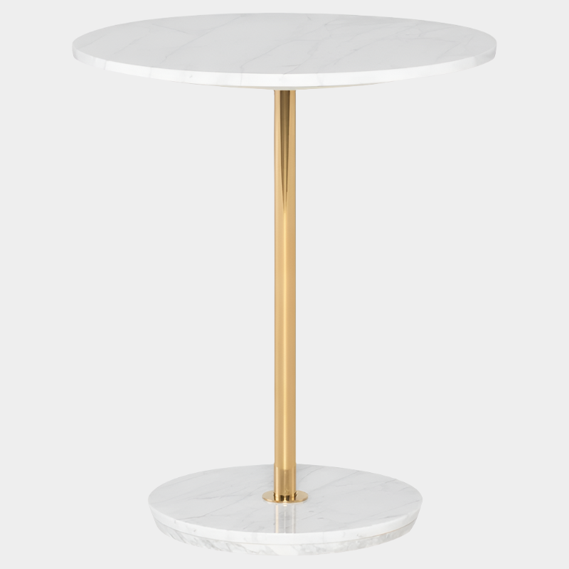 Aida Side Table - Gold Stem