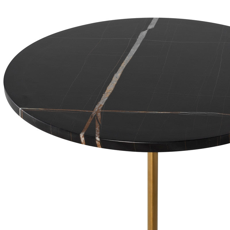 Bianca Side Table - Gold Stem