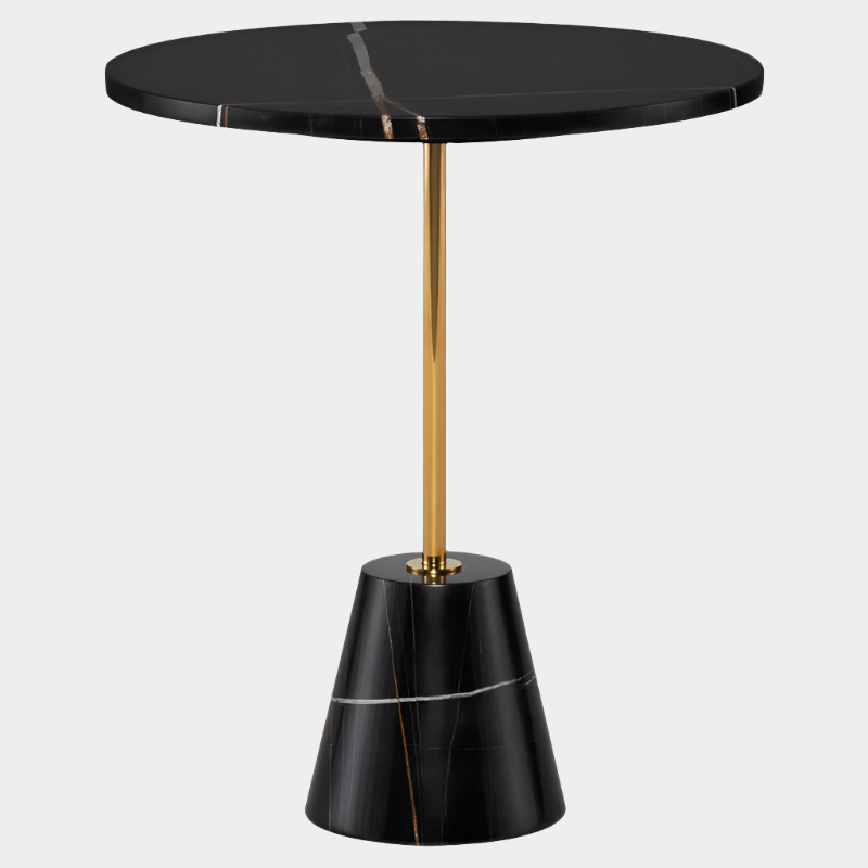 Bianca Side Table - Gold Stem