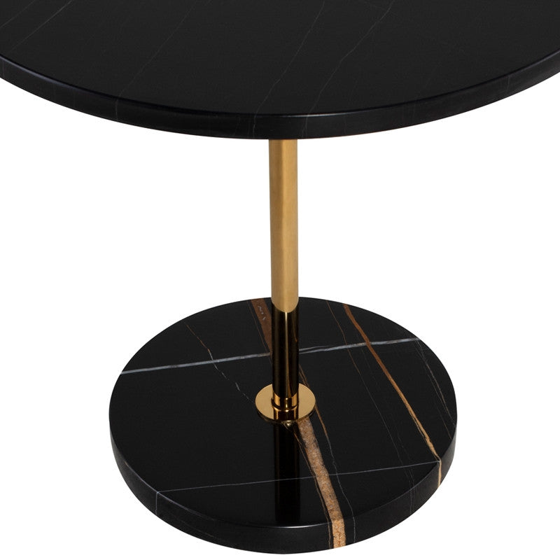 Aida Side Table - Gold Stem