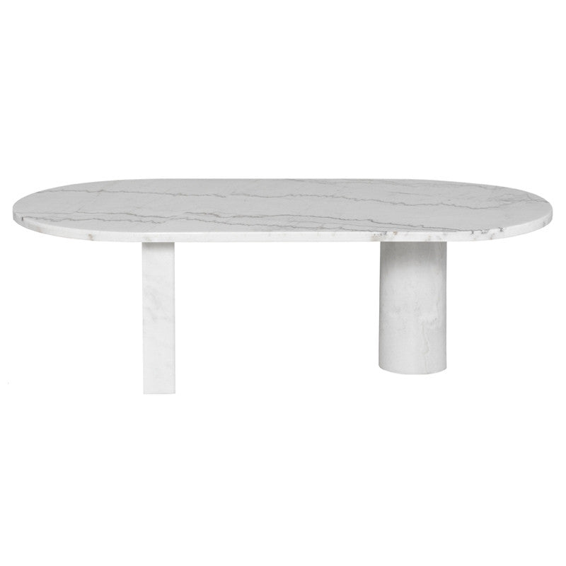 Stories Coffee Table - White Marble