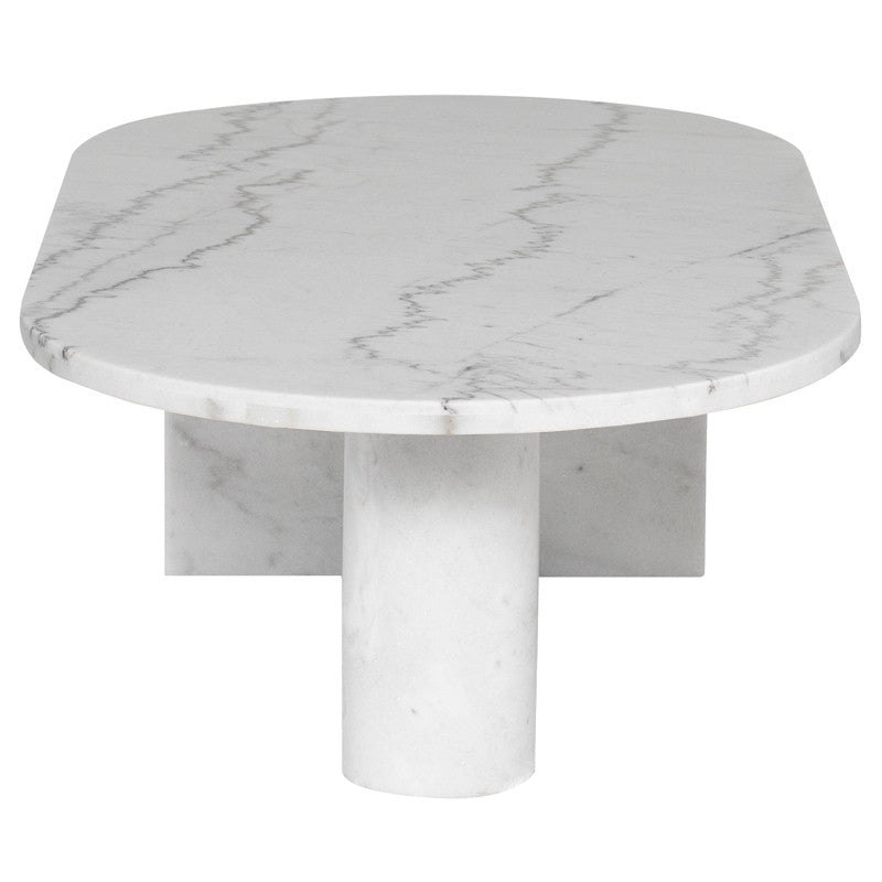 Stories Coffee Table - White Marble