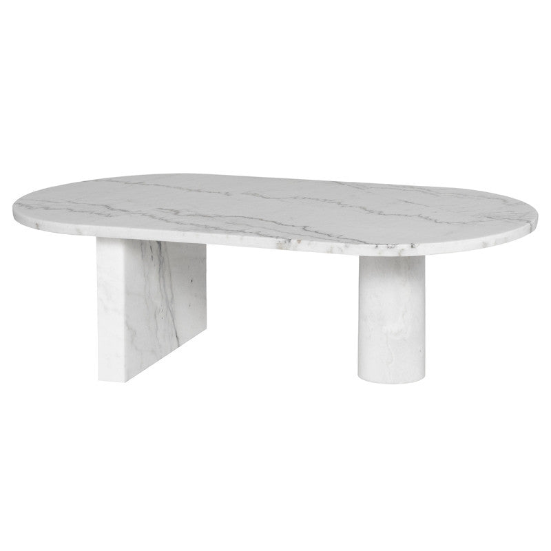 Stories Coffee Table - White Marble