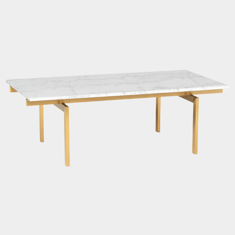 Louve Coffee Table - White Top