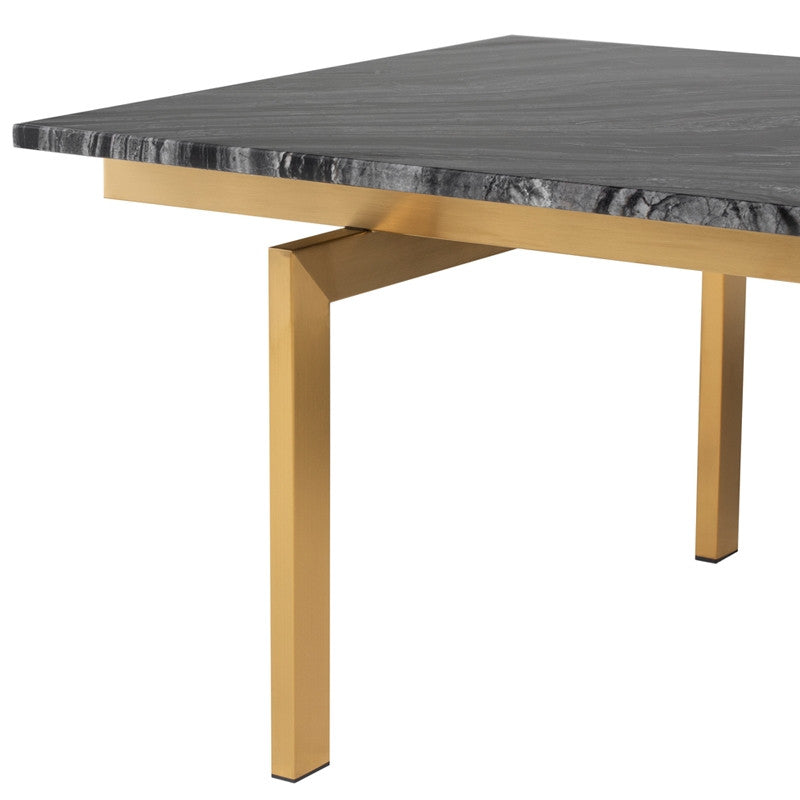 Louve Coffee Table - Black Top