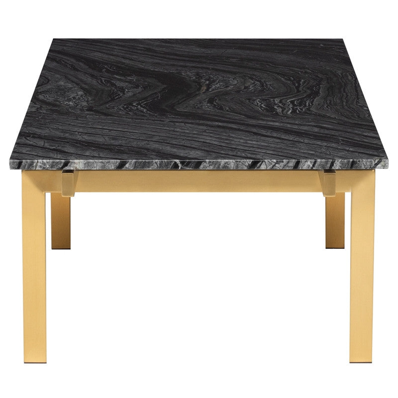 Louve Coffee Table - Black Top