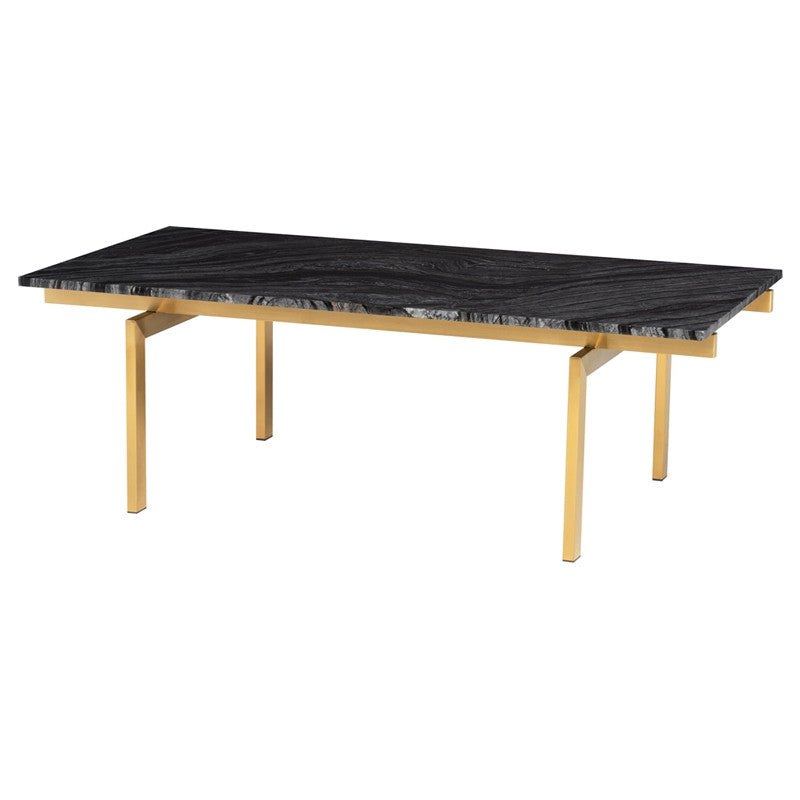 Louve Coffee Table - Black Top