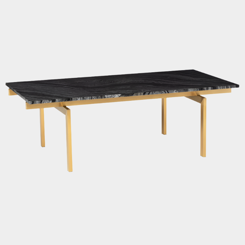 Louve Coffee Table - Black Top