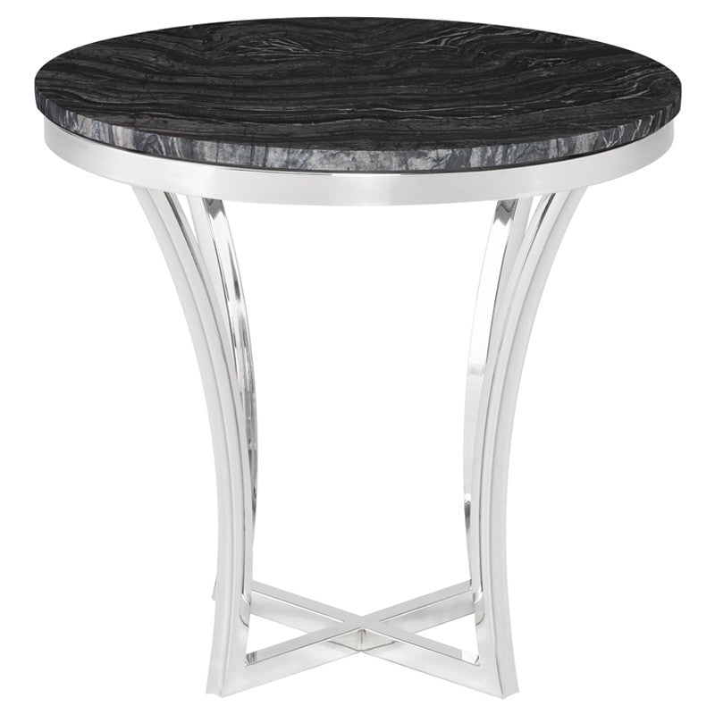 Aurora Side Table - Black Top