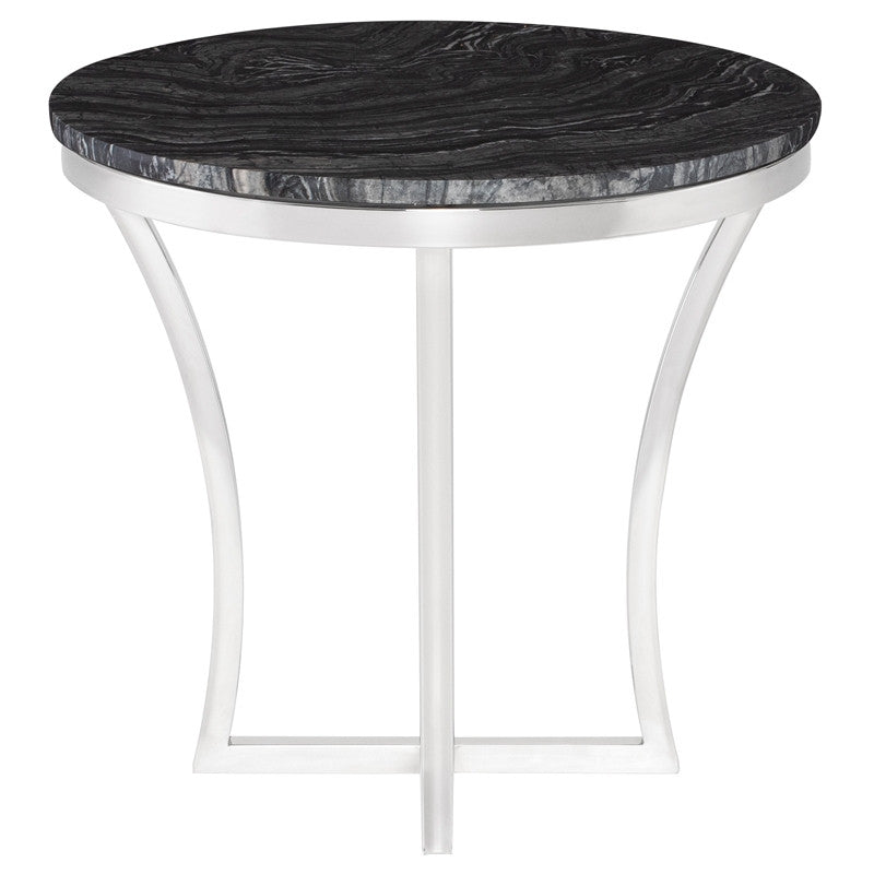 Aurora Side Table - Black Top