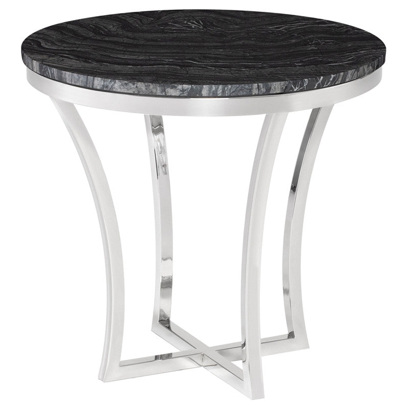 Aurora Side Table - Black Top