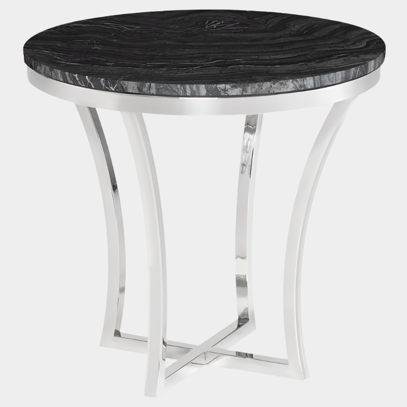 Aurora Side Table - Black Top