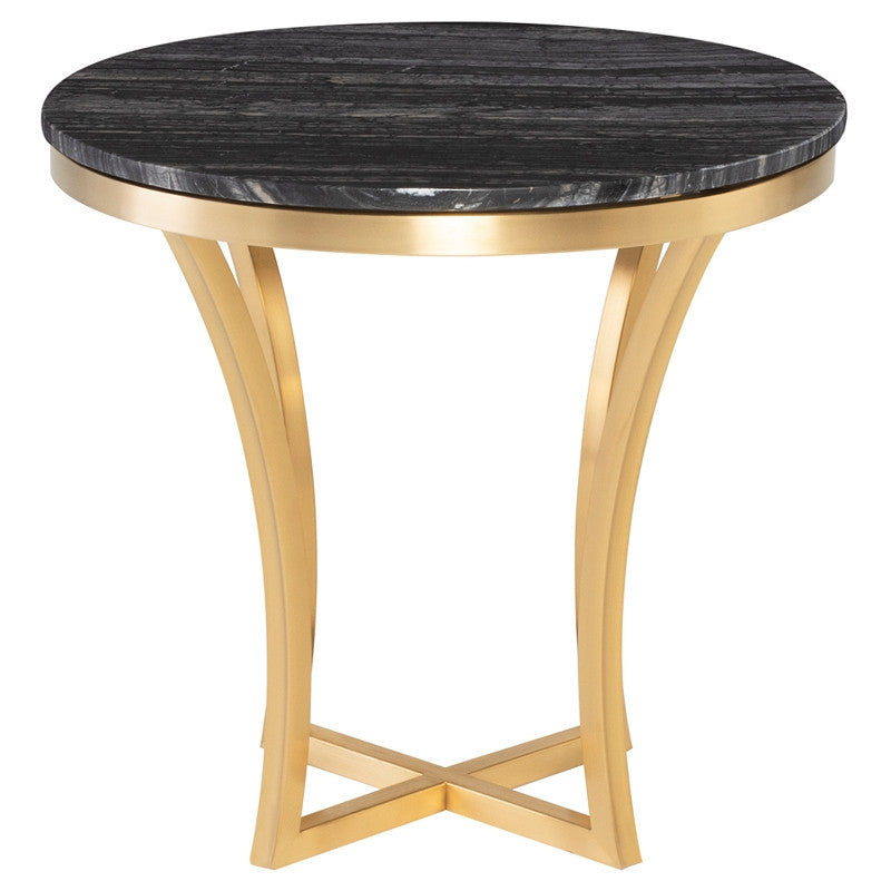 Aurora Side Table - Black Top