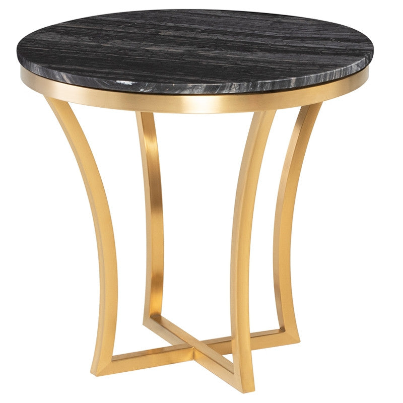 Aurora Side Table - Black Top