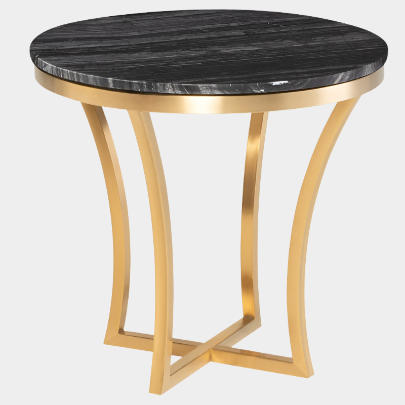 Aurora Side Table - Black Top