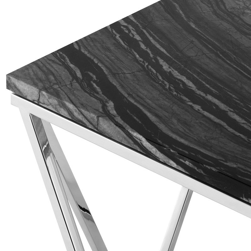 Jasmine Side Table - Black Top