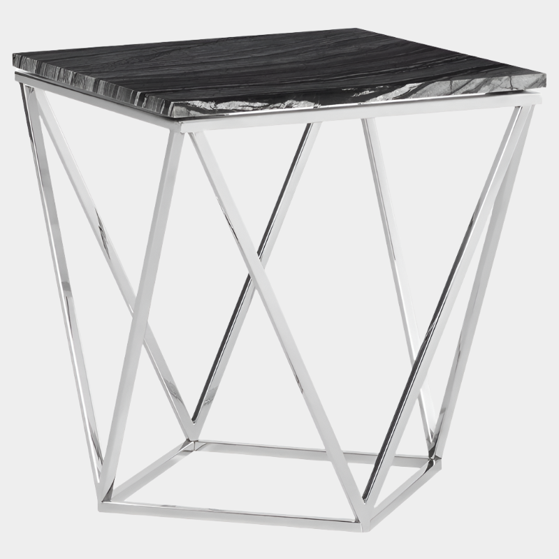 Jasmine Side Table - Black Top