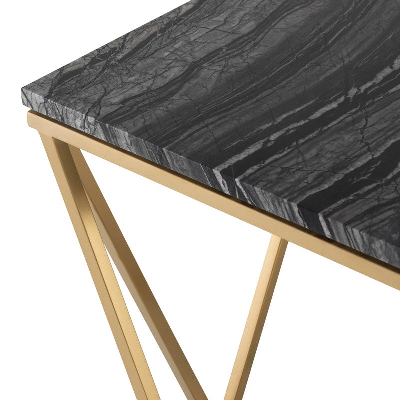 Jasmine Side Table - Black Top