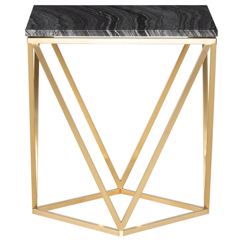 Jasmine Side Table - Black Top