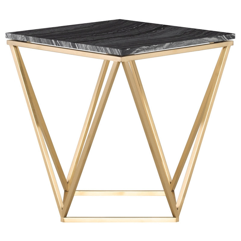 Jasmine Side Table - Black Top