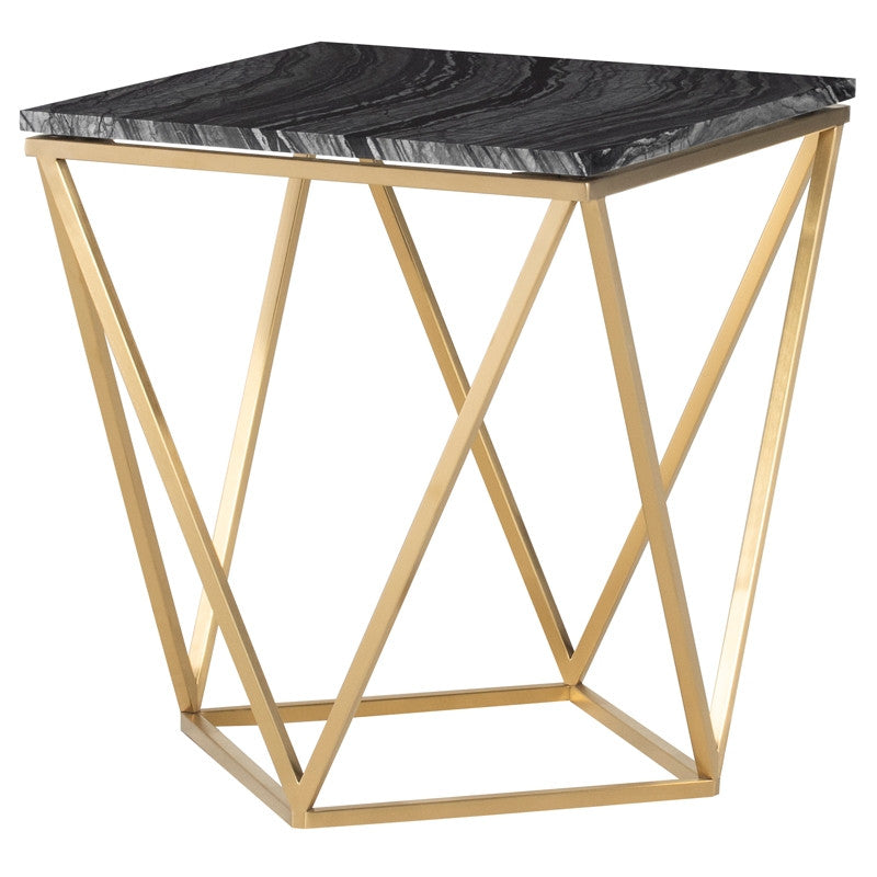 Jasmine Side Table - Black Top